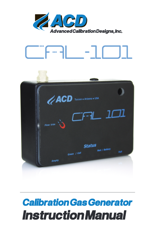CAL101 Instruction Manual
