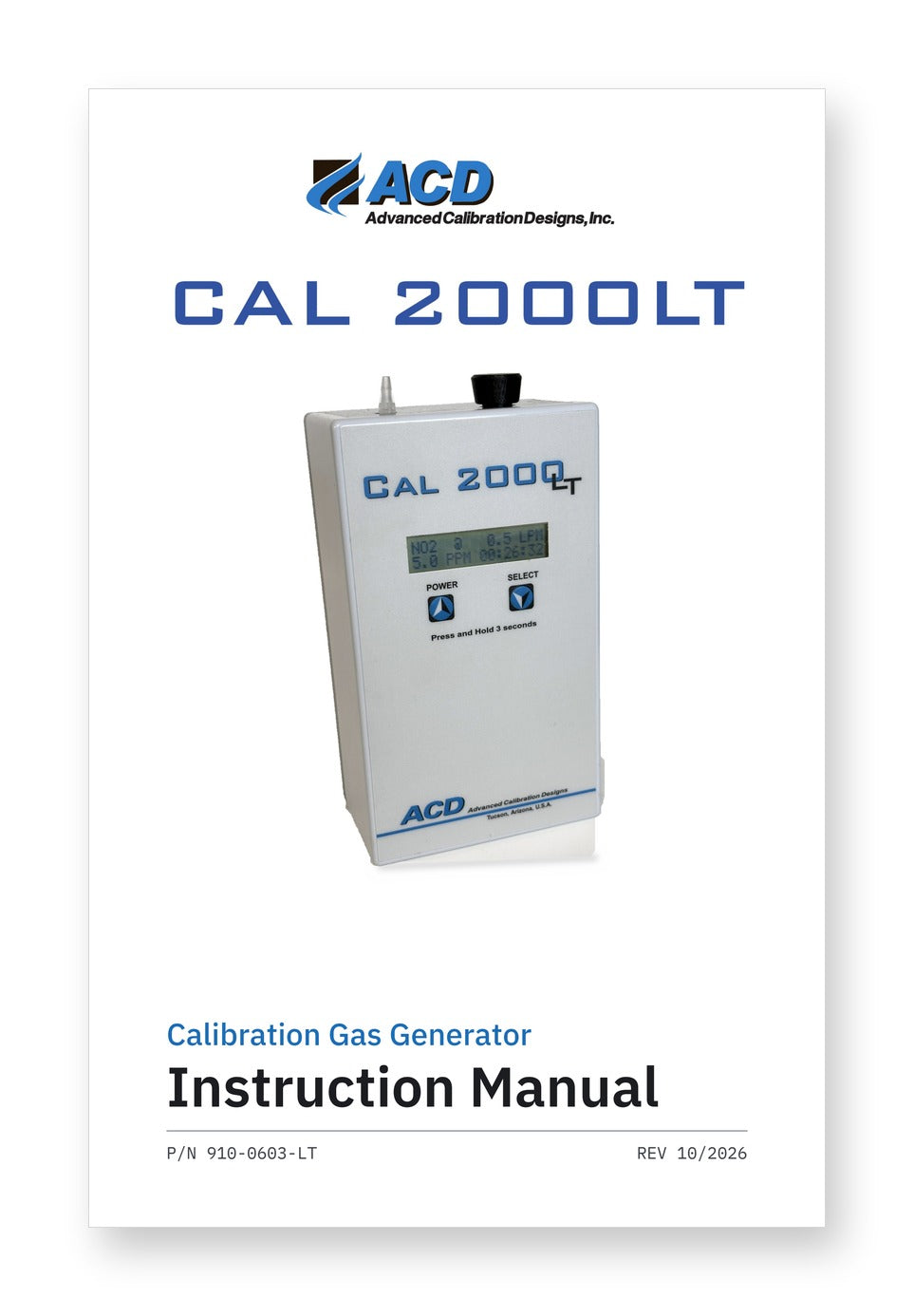 Cal 2000LT Manual