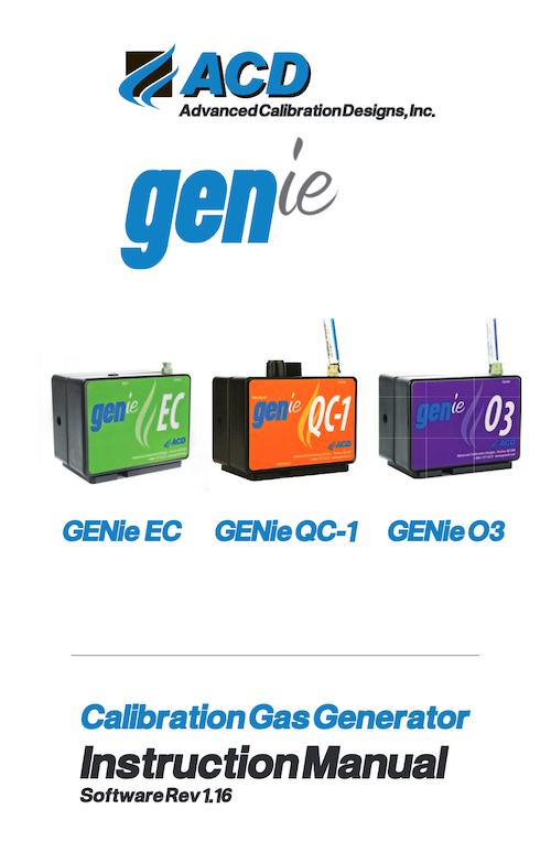 GENie Family Instruction Manual